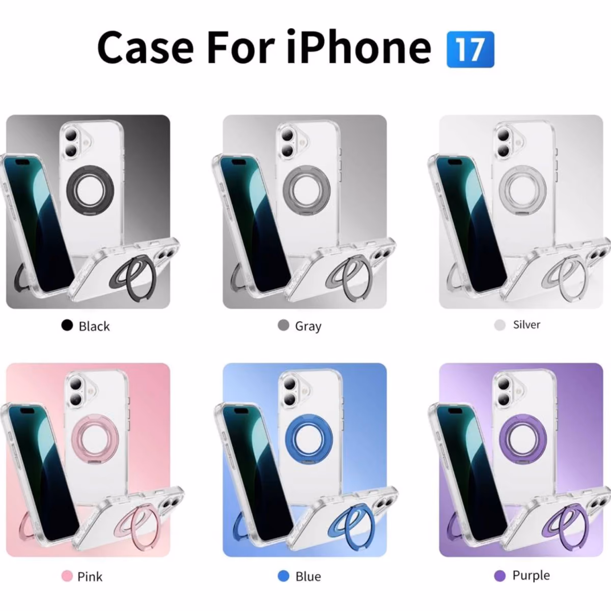 Prostyle PSMS17-CRLBT Bracket MagSafe Case For iPhone 17 Assorted - Prostyle PSMS17-CRLBT Bracket MagSafe Case For iPhone 17 Assorted
