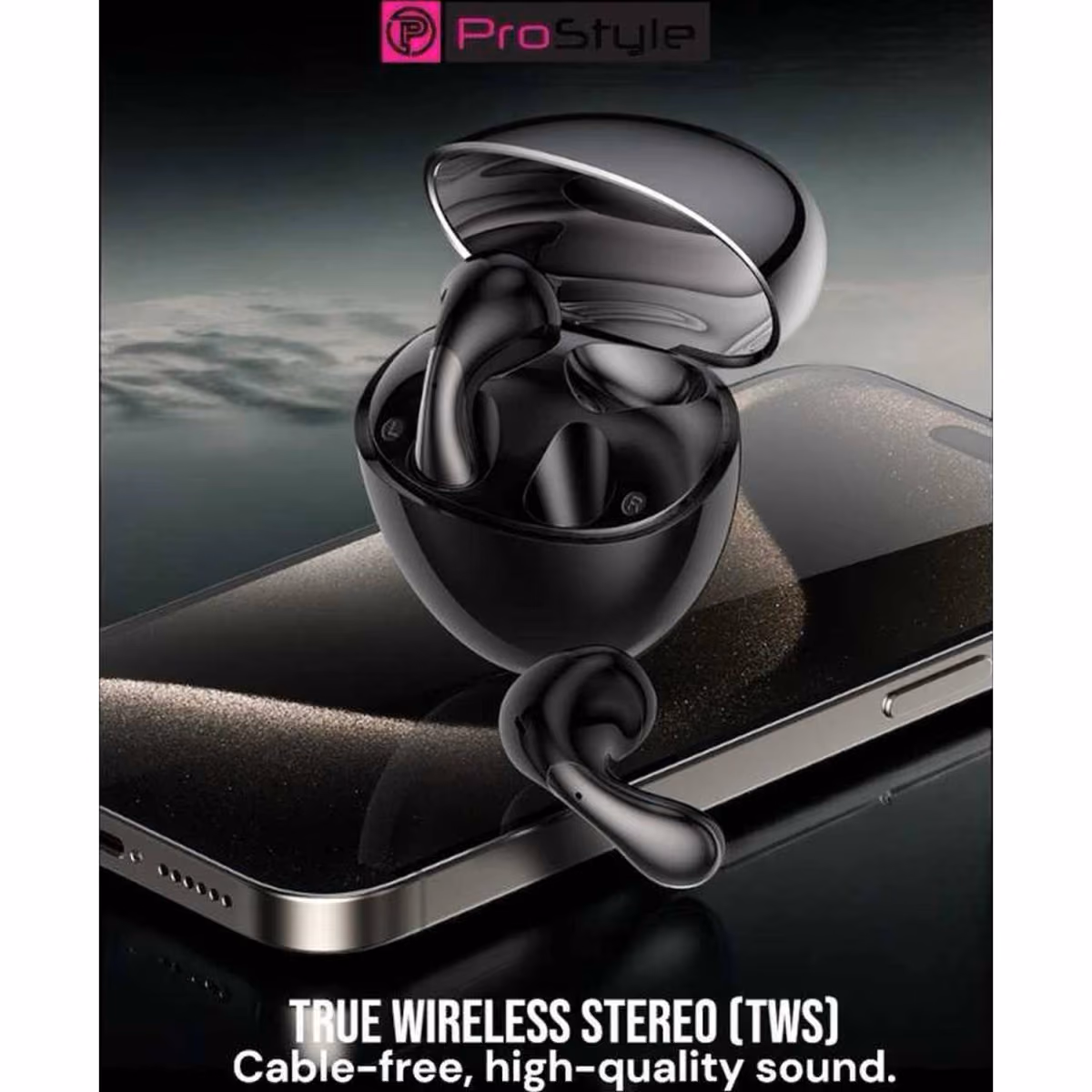 Prostyle REP-W75 Earbuds Black - Prostyle REP-W75 Earbuds Black