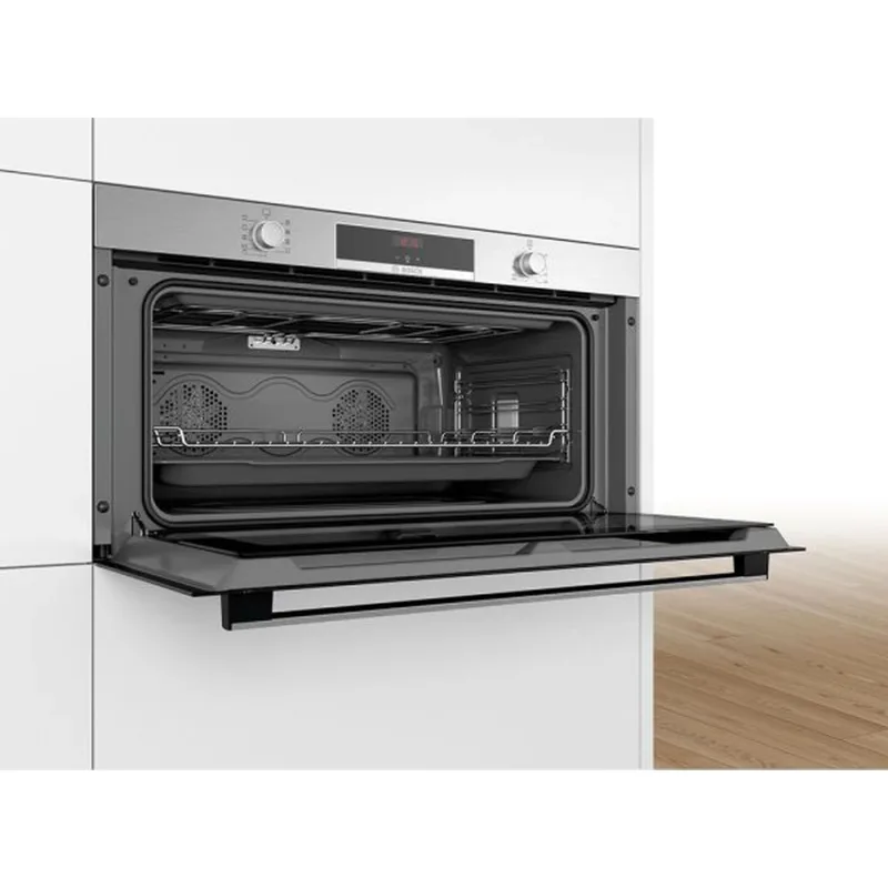 Series 4, Built-In Electric Oven 90cm, Hydrolytic Cleaning, Dual Convection Fan, 8 Cooking Modes, Stainless Steel, Made in Italy