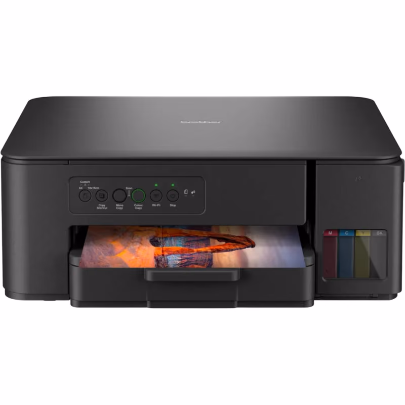 Brother (DCP-T430W) Color Ink Tank 3in1 Printer - Print; Scan; Copy - Wi-Fi - Black