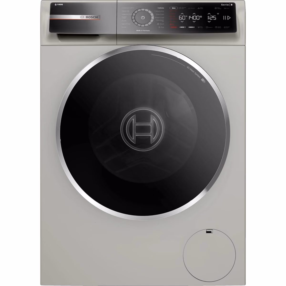Series 8, Front Load Washer, 9KG 1400 RPM, Graphite Color, Home Connect, 52DB, IDOS, Made in Germany - Series 8, Front Load Washer, 9KG 1400 RPM, Graphite Color, Home Connect, 52DB, IDOS, Made in Germany