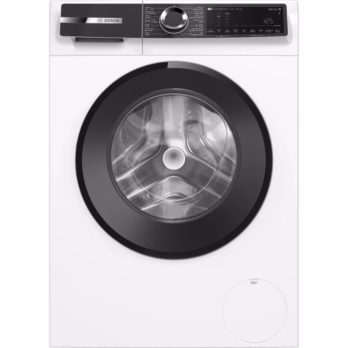 Series 6, Front Load Washer, 10KG 1400 RPM, White Color, Home Connect, Made in Turkey - Series 6, Front Load Washer, 10KG 1400 RPM, White Color, Home Connect, Made in Turkey