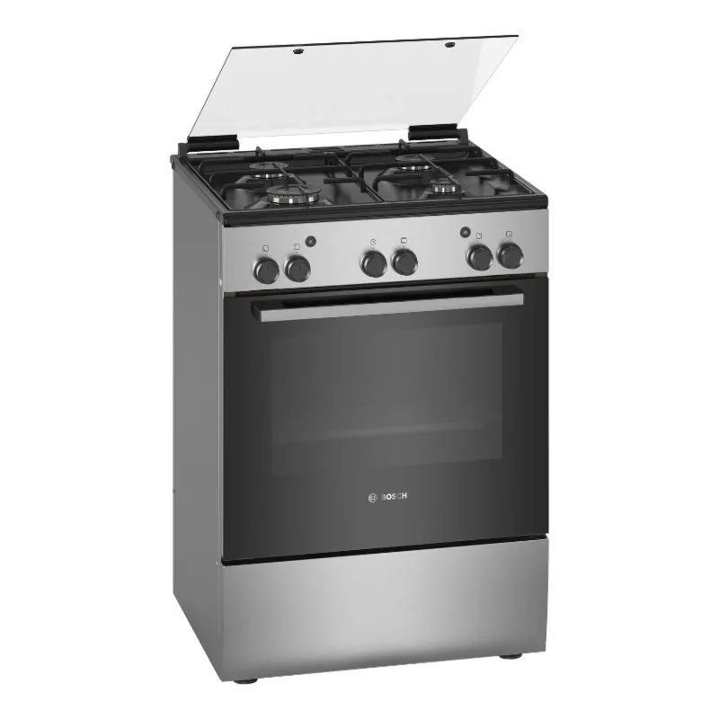 Series 2, Full Gas Cooker 60cm, Mechanical Timer, Stainless Steel, Made in Turkey
