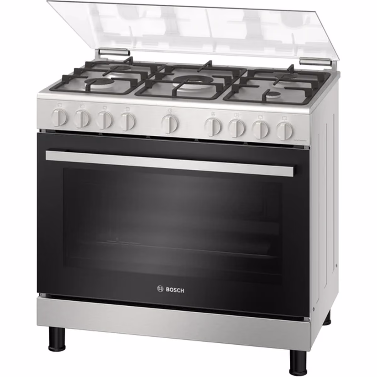 Series 2, Full Gas Cooker 90cm, Mechanical Timer, With Rotisserie, Stainless Steel, Made in Egypt - Series 2, Full Gas Cooker 90cm, Mechanical Timer, With Rotisserie, Stainless Steel, Made in Egypt