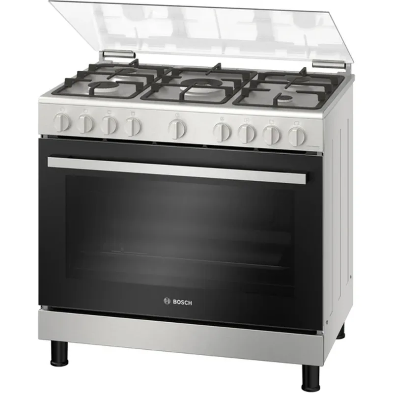 Series 2, Full Gas Cooker 90cm, Mechanical Timer, With Rotisserie, Stainless Steel, Made in Egypt