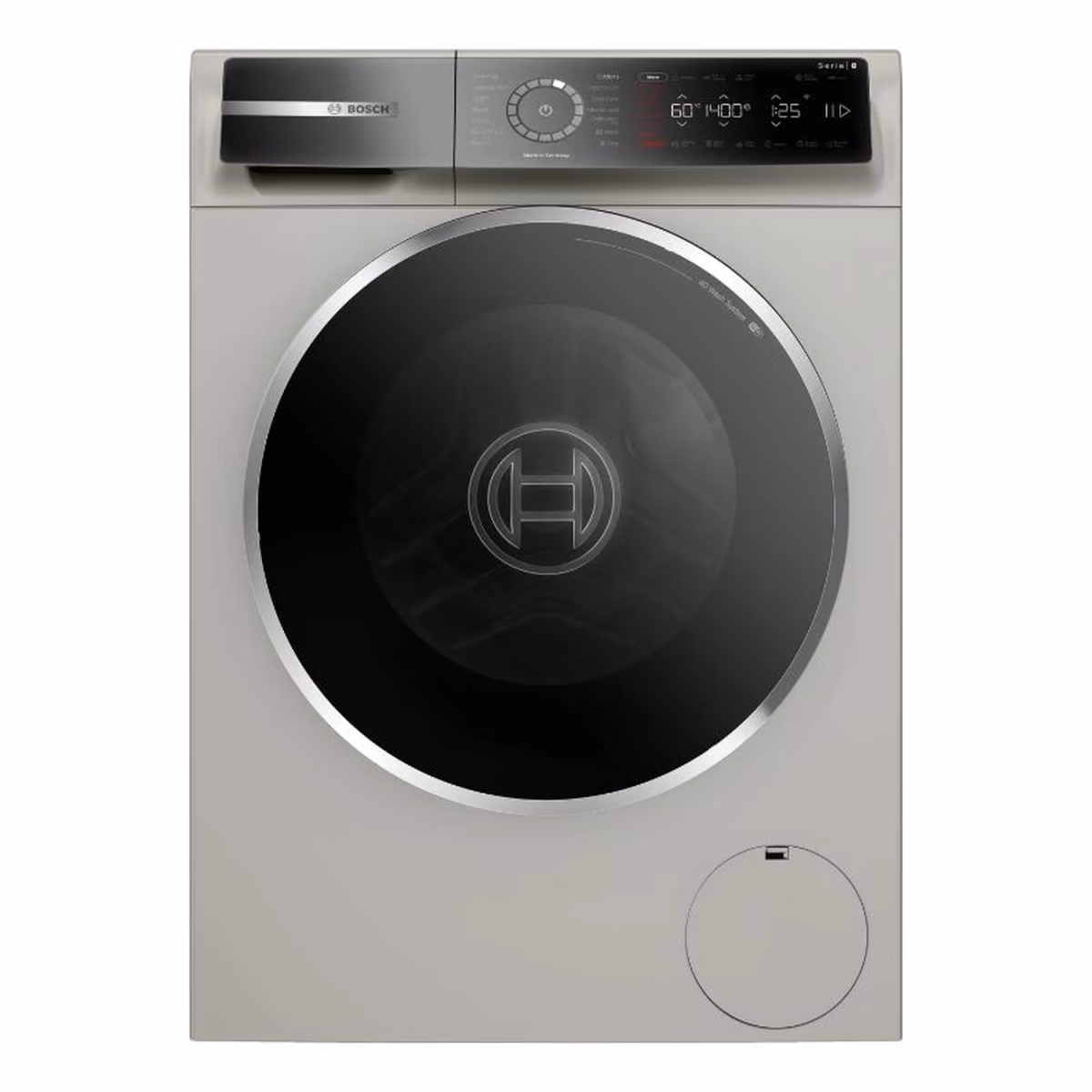 Series 8, Front Load Washer, 9KG 1400 RPM, Graphite Color, Home Connect, 52DB, Made in Germany - Series 8, Front Load Washer, 9KG 1400 RPM, Graphite Color, Home Connect, 52DB, Made in Germany