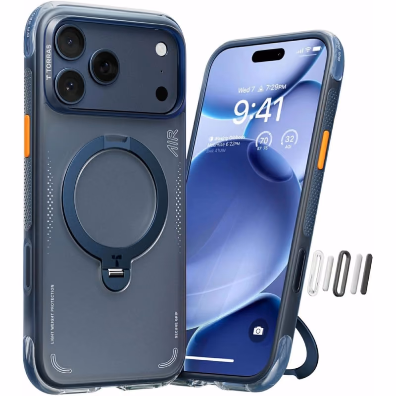 Torras Ostand Q3 Air 17 Pro Max Midnight Blue