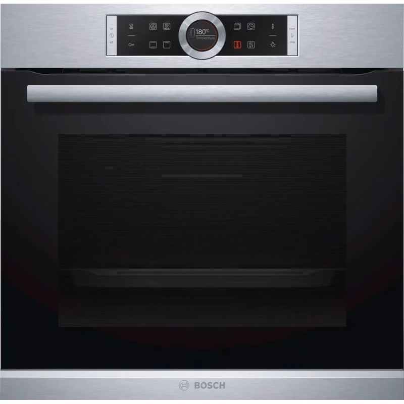 Series 8, Built-In Electric Oven 60cm, 14 Cooking Function, EcoClean Direct program+Hydrolytic, TFT touch display, Home Connect, Black Color, Made in Germany