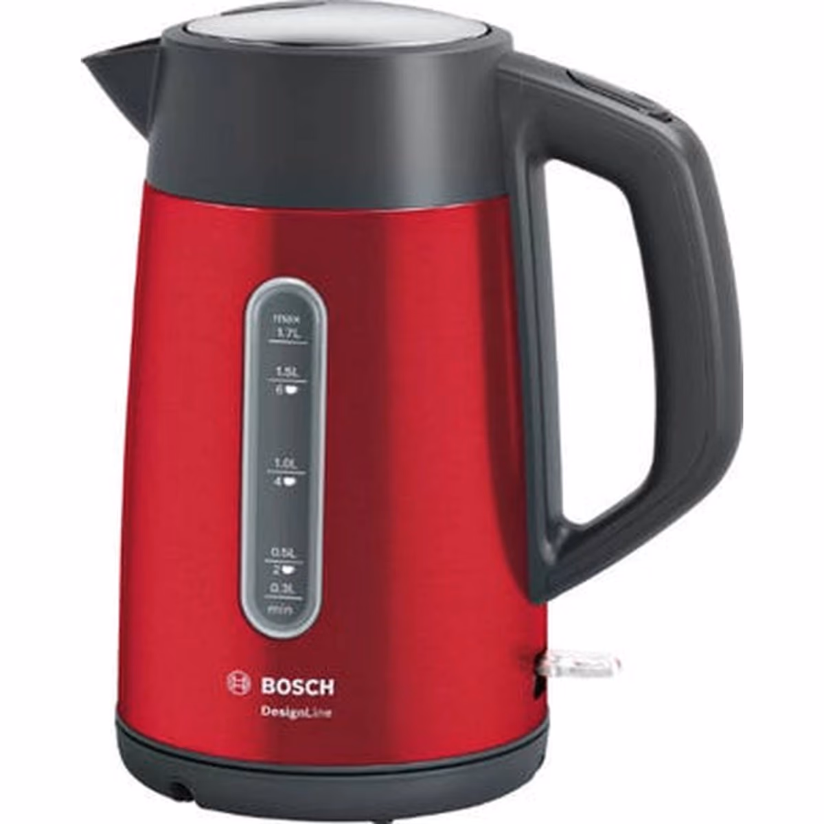 BOSCH Kettle, DesignLine, 1.7 l, Red - BOSCH Kettle, DesignLine, 1.7 l, Red