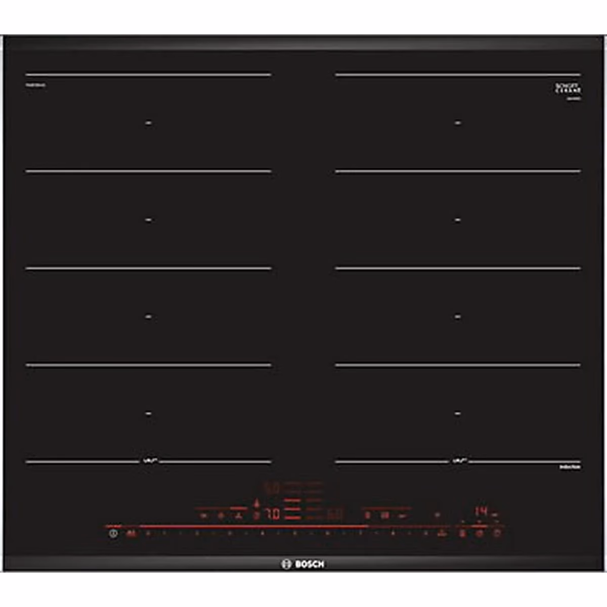 Series 8, Built-In Induction Hob 60cm, Premium touch control, FlexInduction Zone, 4 Cooking Zones, 17 Power Levels, PerfectFry frying sensor, Home Connect, Made in Spain - Series 8, Built-In Induction Hob 60cm, Premium touch control, FlexInduction Zone, 4 Cooking Zones, 17 Power Levels, PerfectFry frying sensor, Home Connect, Made in Spain