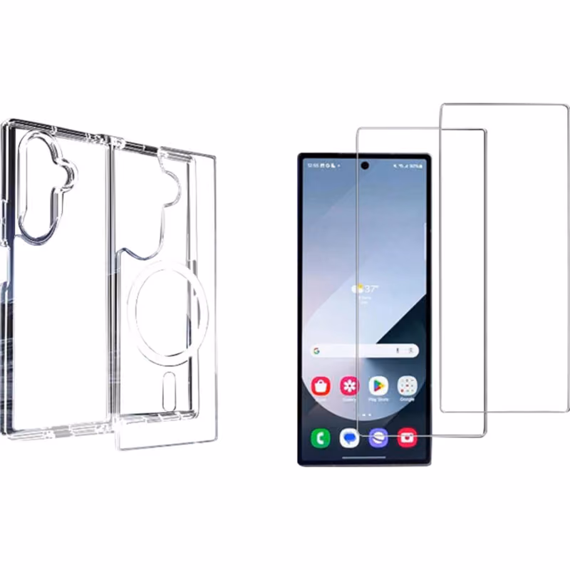 ProStyle PSFOLD7M MagSafe Clear Case W Screen PRT For Galaxy Z Fold 7 Bundle