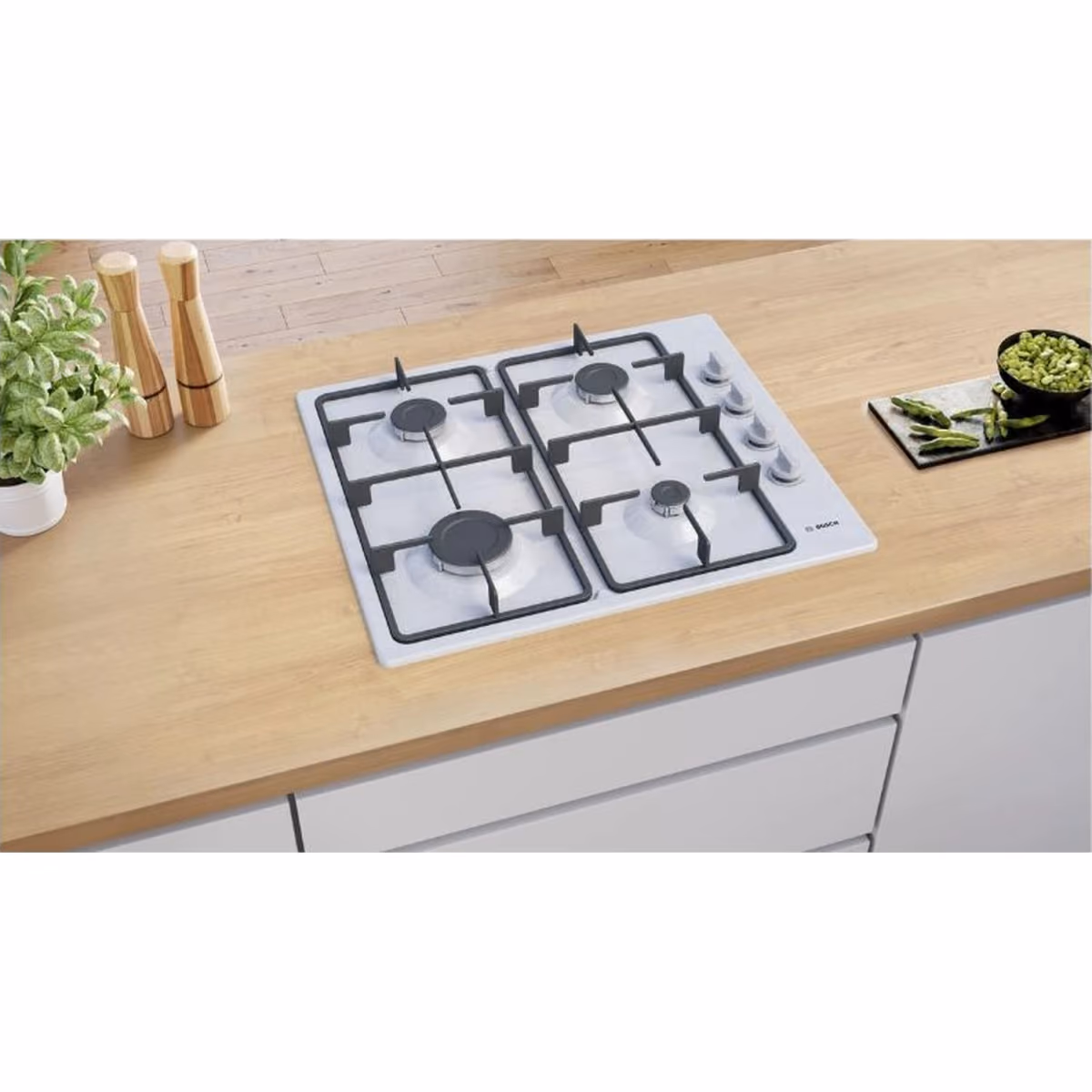 Series 2, Built-In Gas Hob 60cm, Full Safety, One Hand Auto Ignition, Semi cast Iron, Stainless Steel, Made in Turkey - Series 2, Built-In Gas Hob 60cm, Full Safety, One Hand Auto Ignition, Semi cast Iron, Stainless Steel, Made in Turkey