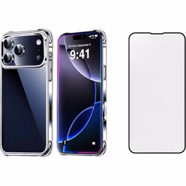 Prostyle PS17PRO-CLR Clear Case W Screen PRT for iPhone 17 Pro Max - Prostyle PS17PRO-CLR Clear Case W Screen PRT for iPhone 17 Pro Max