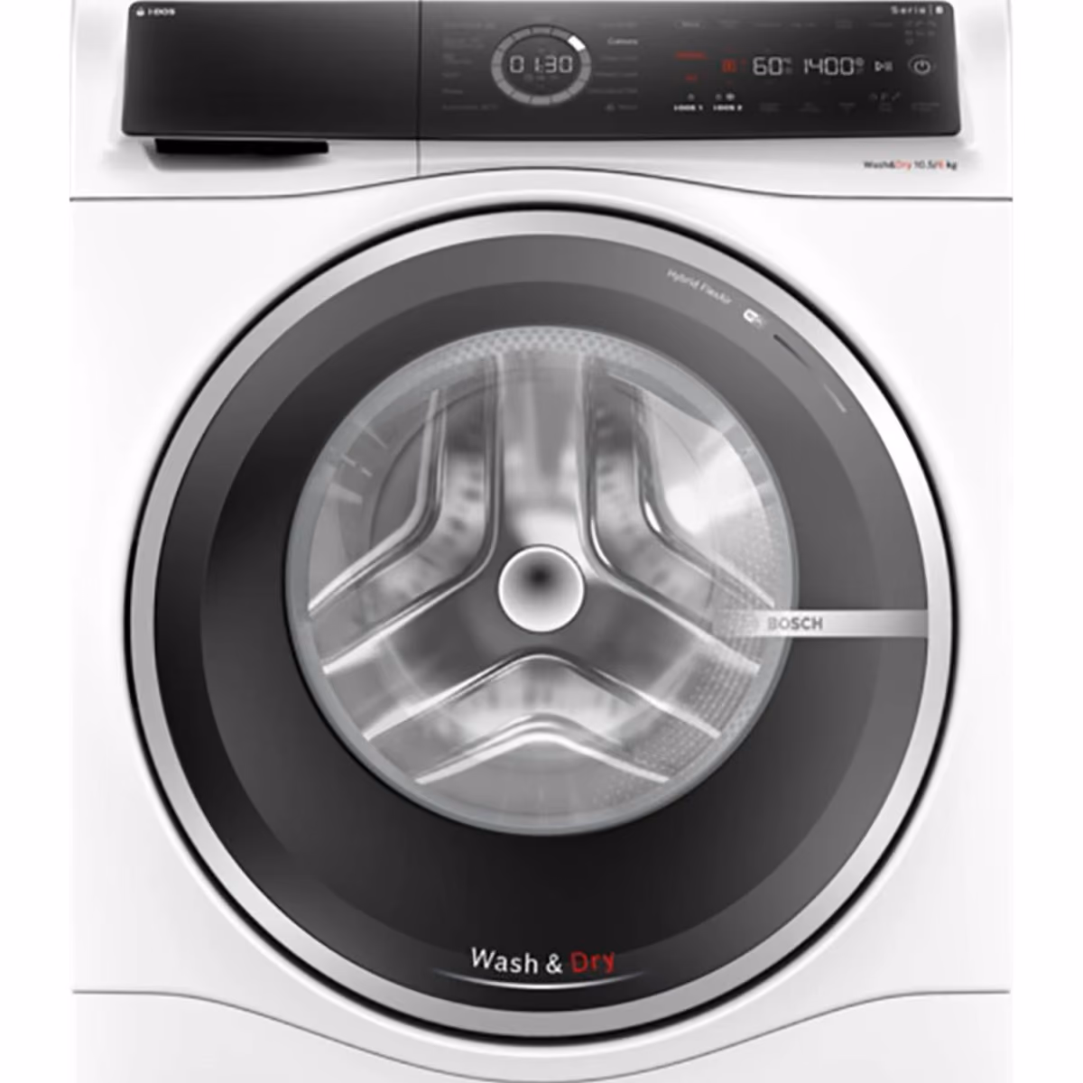 Series 8, Front Load Washer Dryer, 10 6KG, 1400RPM, White Color, Home Connect, IDOS, Made in China - Series 8, Front Load Washer Dryer, 10 6KG, 1400RPM, White Color, Home Connect, IDOS, Made in China