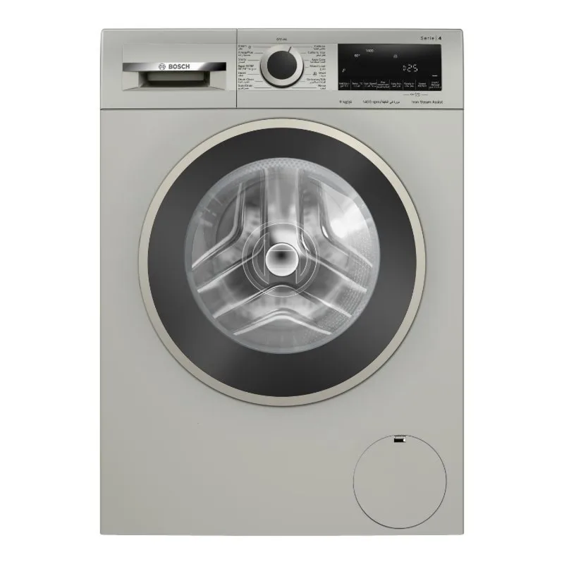 Series 4, Front Load Washer, 9KG 1400 RPM, Graphite Color, 55DB, Made in Turkey