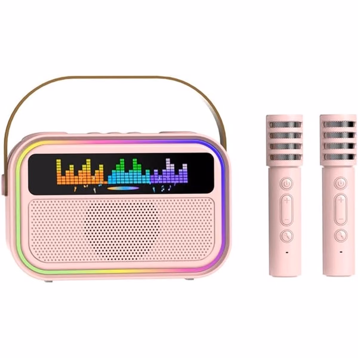NEXORX KIDS KARAOKE SPEAKER WITH DUAL MICS PINK - NEXORX KIDS KARAOKE SPEAKER WITH DUAL MICS PINK